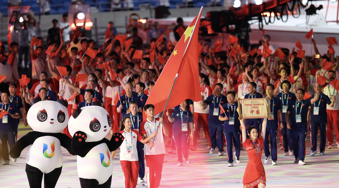 世界大學生運動會開幕　美非運動員及印度學者稱讚成都