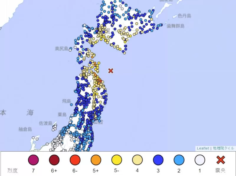 日本青森外海7.5級地震 氣象廳警告一周內恐再現8級強震